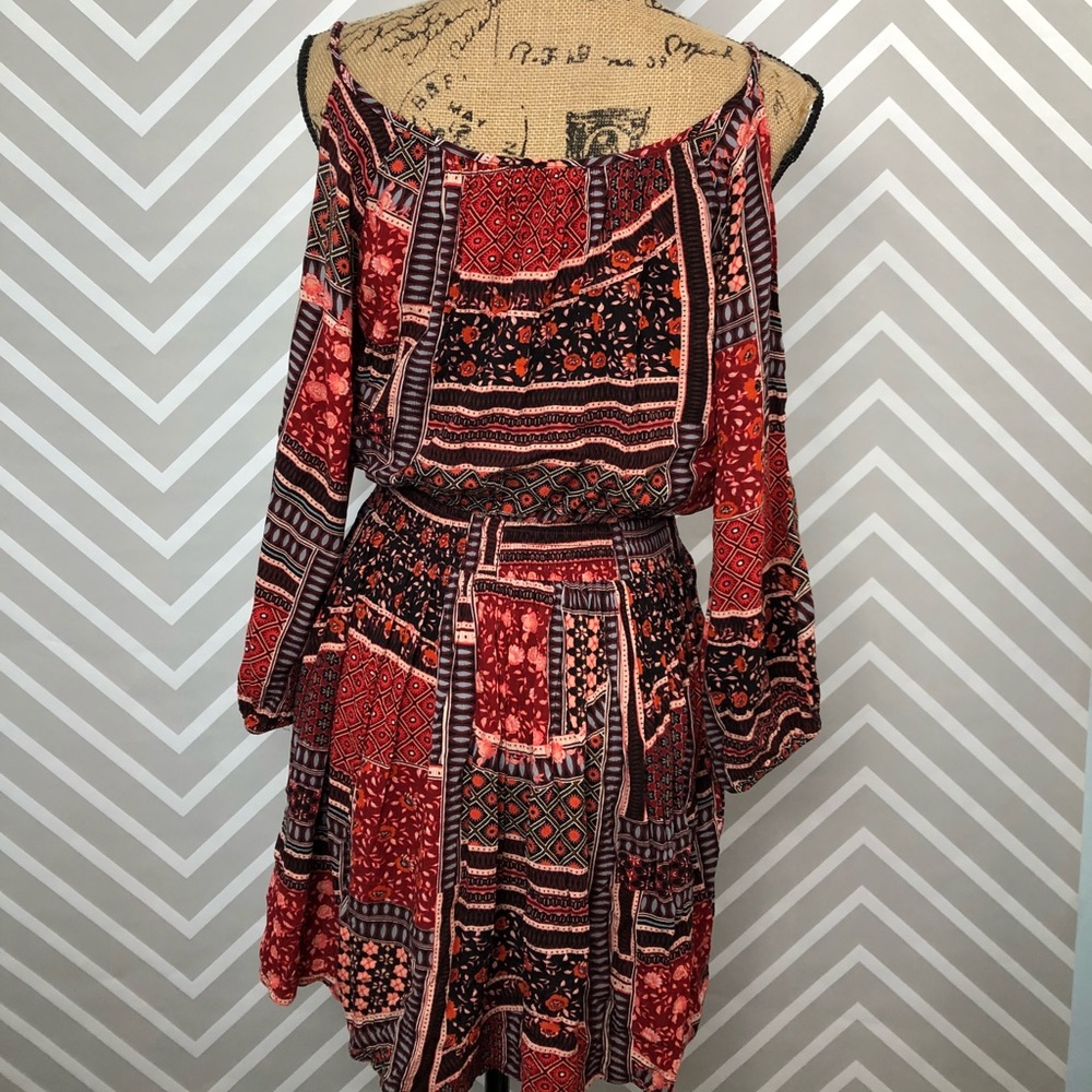 American Eagle Outfitters Boho Cold Shoulder Dress - Picture 3 of 8